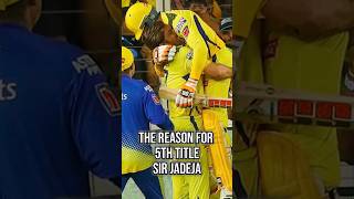 Sir Jadeja the reason for 5th Title#cricket #shorts