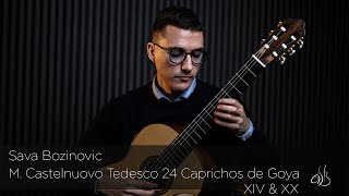 M. Castelnuovo Tedesco 24 Caprichos de Goya, No.14 & No.20 - Sava Bozinovic / Guitar Per Hallgren