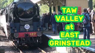 RD26275vid.  Bluebell Railway:  TAW VALLEY at East Grinstead.