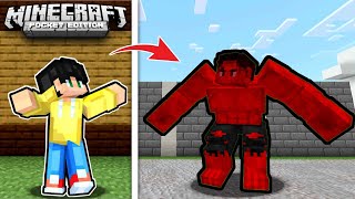 NAGING SI RED HULK AKO na SOBRANG LAKAS sa UWU CITY sa Minecraft PE