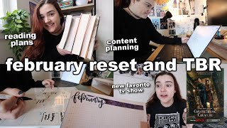 WINTER reset ✍️ (february tbr, book troop picks, content planning, and being productive!)