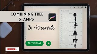 How to combine stamps in Procreate / Voice tutorial for beginners