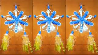 DIY Christmas Parol (Lantern) Decor fr used spoon & fork caps #plastic #recycle #upcycle #diy #decor