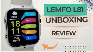 LEMFO L81 - Smartwatch CUSTO x BENEFÍCIO INCRÍVEL - 100 Modos Esportivos e Tela Grande!