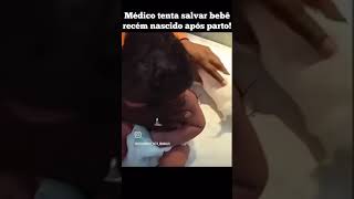 um médico q não sabe fazer a manobra de heimlich, só faltou oferecer um copo d'água 😓😡