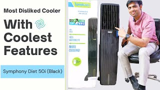 Symphony Diet 50 i Black Tower Cooler 50L with Remote | Portable & Sleek | Unboxing & Review