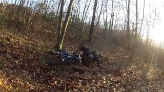 Mountain bike crash full suspension downhill freeride millers pond CT GoPro 3 Black