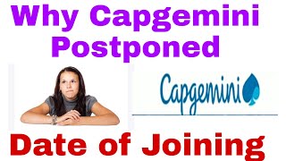 Why Capgemini Postponing Date of Joining|New Date of Joining and Offer Letter Update|@Techtuts-World