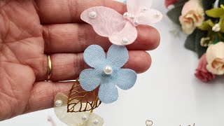 Tiara flowers butterfly/Headband