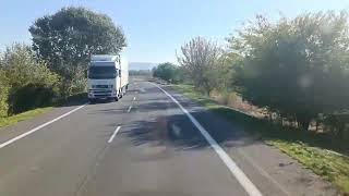 Driving in Slovakia, route 64, Ludanice - Topolcany - Krusovce