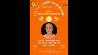 NSS UK Satsangam-7 Swami Swaroopananda Saraswathi