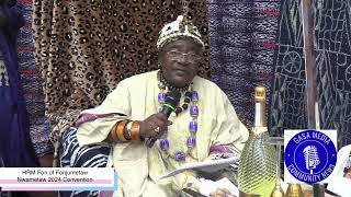 The Fon of Fonjumetaw address during the Nwametaw 2024 Convention