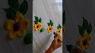 Ganesh Chaturthi rangoli designs | easy border rangoli designs | sundar border rangoli#rangoli