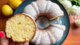 Ciambellone al limone, buonissimo e facile da preparare #ricettafacile #ciambellone