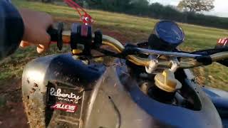 quadzilla stinger 250 ride and crash