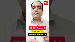 #Shorts | GBOB Course, Batch # 6 | RAKIZAR Online