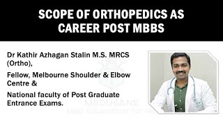 Scope in Orthopedics as Career Post MBBS | Dr Kathir Azhagan Stalin M.S., MRCS | Medusane