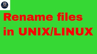 rename files in unix/linux |unix tutorials | how to rename files in unix