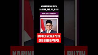 Kabinet Merah Putih dari Partai Politik (PKB, PKS, PSI, & PBB) #kabinetmerahputih #kabinetprabowo