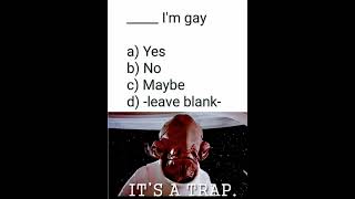 It's a trap