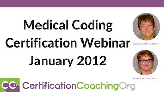 Medical Coding Certification Webinar January 2012