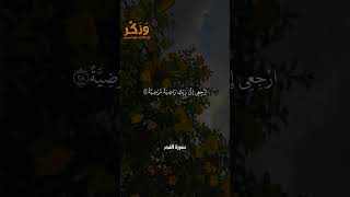 سورة الفجر الآيات من 27 إلى 30 بصوت القارئ سعد الغامدي #حالات  #quran #قرآن  #shorts