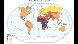 GEO. Próbna matura z operonem 11.2021. Arkusz z geografii. Zad. 22-24