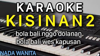 KISINAN 2 Karaoke Nada Cewek / Wanita || Mas Dhoo || Kisinan Dua Karaoke Female Key