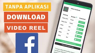 Tanpa Aplikasi ‼️Begini Cara Download Video Reels Facebook Ke Galeri