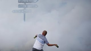 UEFA Euro 2016 - Russian Hooligans attacking England fans outside Marseille local bakery