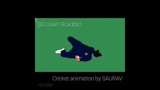 Harleen Deol's Fabulous Catch || Top Catches || Cricket Animation video ||#cricket #shorts #trending