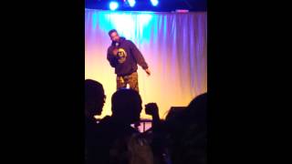 Comedian Pretty Smilez Performing at Voltage Loung