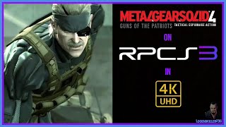 Metal Gear Solid 4 Guns of the Patriots on RPCS3 [RTX 2080 - I7 9700K]