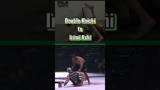 Double Kouchi to Irimi Ashi #bjj #jiujitsu