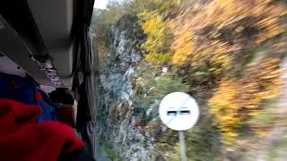 Driving through the rocky mountains of Bosnia (Neretva valley)