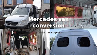 Mercedes police van conversion part 1