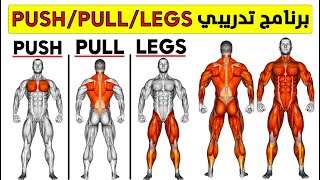 افضل جدول تمارين بتقنية Push Pull Legs  كمال الاجسام للمبتدئين