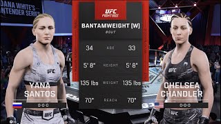 UFC Vegas 95: Santos vs Chandler (UFC 5 Simulation)