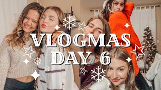 VLOGMAS DAY 6 | holiday shopping and a Christmas party!