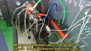 Beacon machine CR825 common rail diesel injector pump test bench test injector wiring.