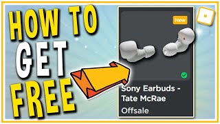 HOW TO GET SONY EARBUDS Tate McRae FREE IN ROBLOX