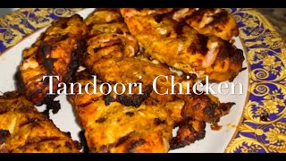 EASY, HEALTHY, AND QUICK GRILLED TANDOORI CHICKEN/ ألذ تتبيلة دجاج مشوي بفرن البيت! (دجاج تندوري)