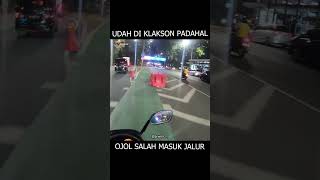 OJOL SALAH MASUK JALUR CEPAT !! WADUH ! #motovlog #ojol #sudirmanstreet #vlog