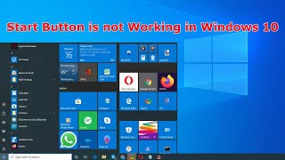 Start Button is not Working in Windows 10 #start #button #notworking #windows10 #os