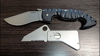 Spyderco SC01 Spydercard by Eduard Bradichansky. Cold Steel Spartan. Обновки з Японії.