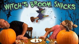 TH Witch's Broom Snacks Broomsticks Reese's Peanut Butter Cups Halloween The Tom & Haley Show S2:E13