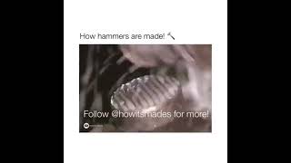 how it's actually made - how is hammer made  #shorts