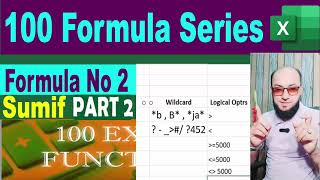 Formula Series Excel . Formula No 2 Sumif part 2