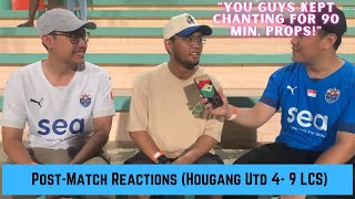 Post-Match Reactions - Hougang United v Lion City Sailors (Singapore Premier League 26 Aug '22)