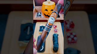 Halloween Lighting of a "Filthy Ghooligan" Black Market Cigar by Alec Bradley | Limited Edition